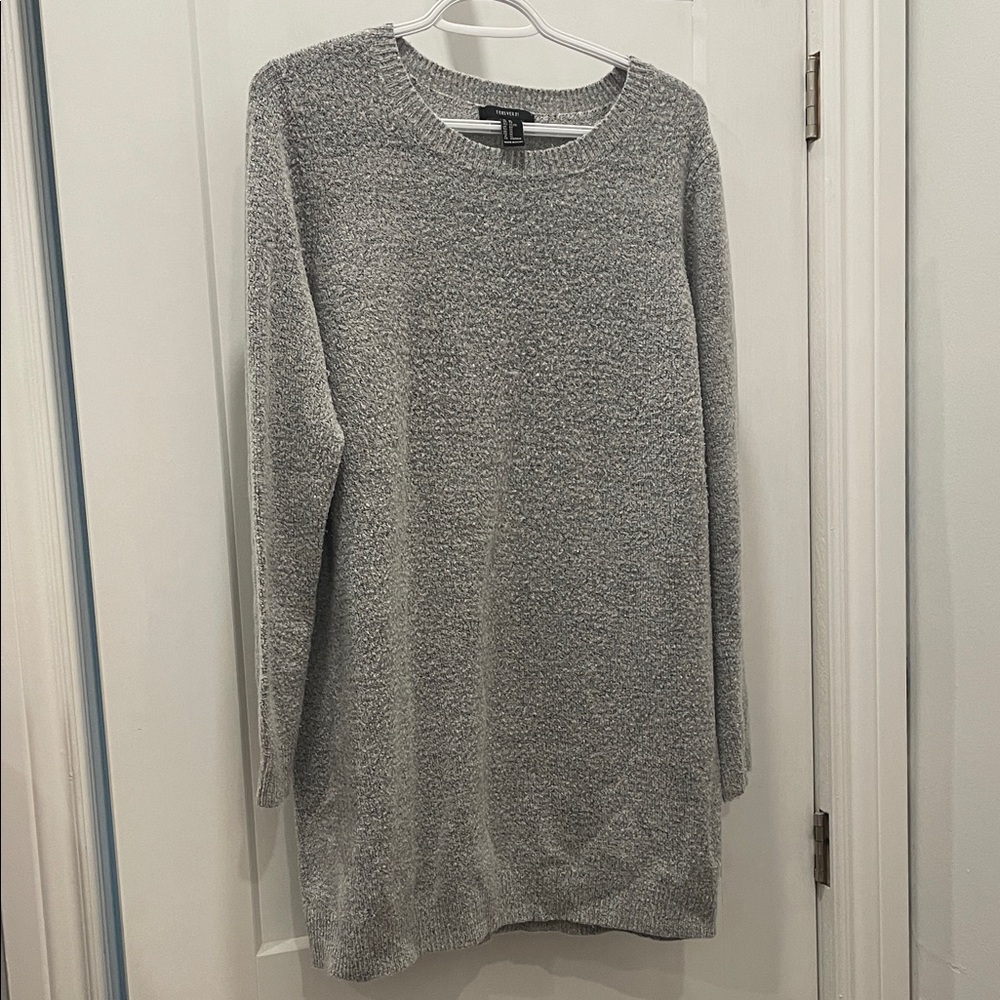 Forever 21 Heather Gray Long Sleeve sweater tunic